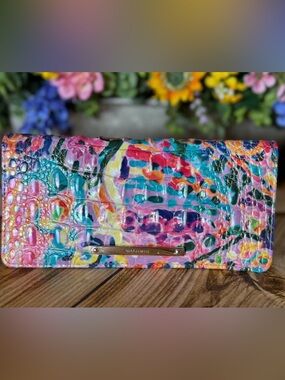 BRAHMIN ADY WALLET REEF NWT Colorful Tropical Price firm